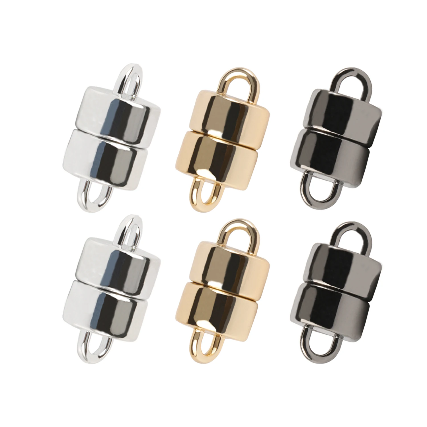 5 комплектов трубка из нержавеющей стали прочная магнитная застежка бусины