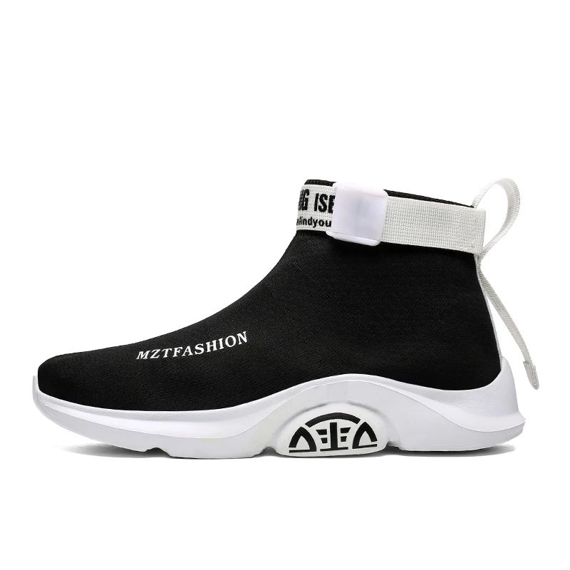 High Top Men Casual Shoes Comfortable Fashion Sneakers for Sock Brand Outdoor Leisure Footwear Black Zapatillas Hombre | Обувь
