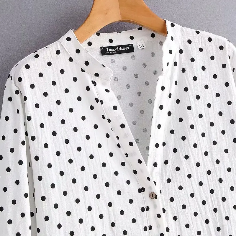 Sy55-408 в европейском и американском стиле с модным принтом горошек | Женская одежда