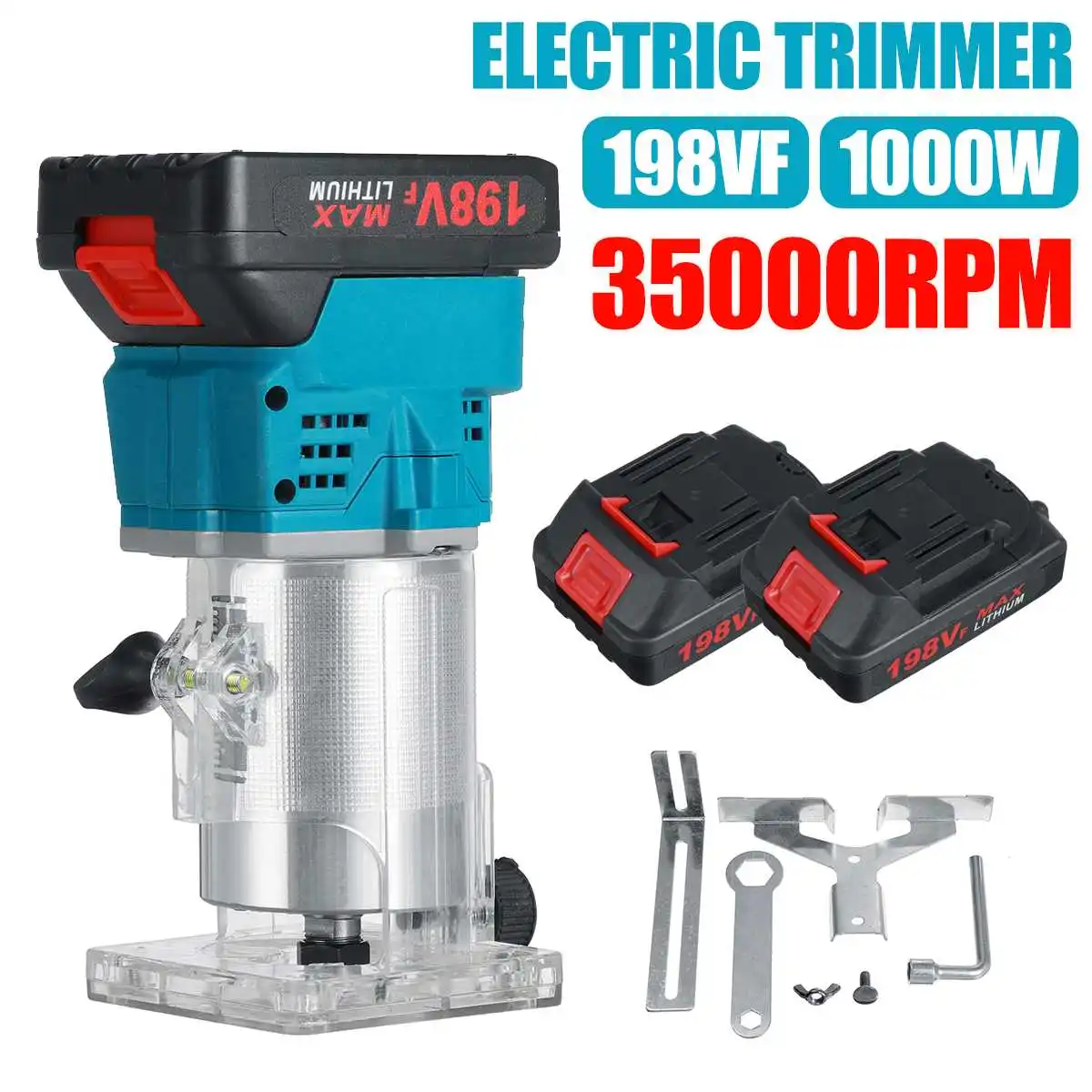

35000RPM Cordless Electric Trimmer Wood Trimmer For Makita 18V Battery Engraving Slotting Trimming Carving Machine Router Wood