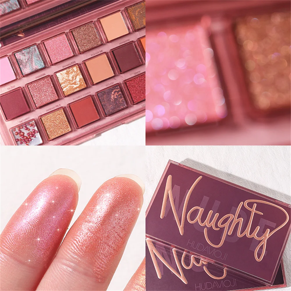 

18 Colors Pomegranate Seeds Eyeshadow Palette High Gloss Shimmer Matte Eye Shadow Waterproof Cosmetic Beauty Makeup TSLM2