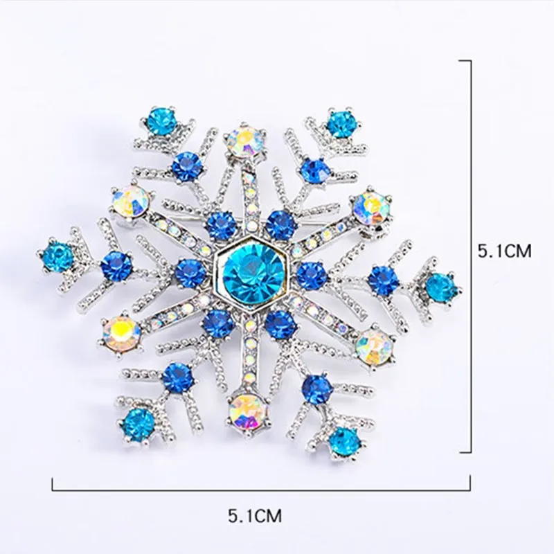 Европейская и американская популярная булавка в виде снежинки брошь ювелирные