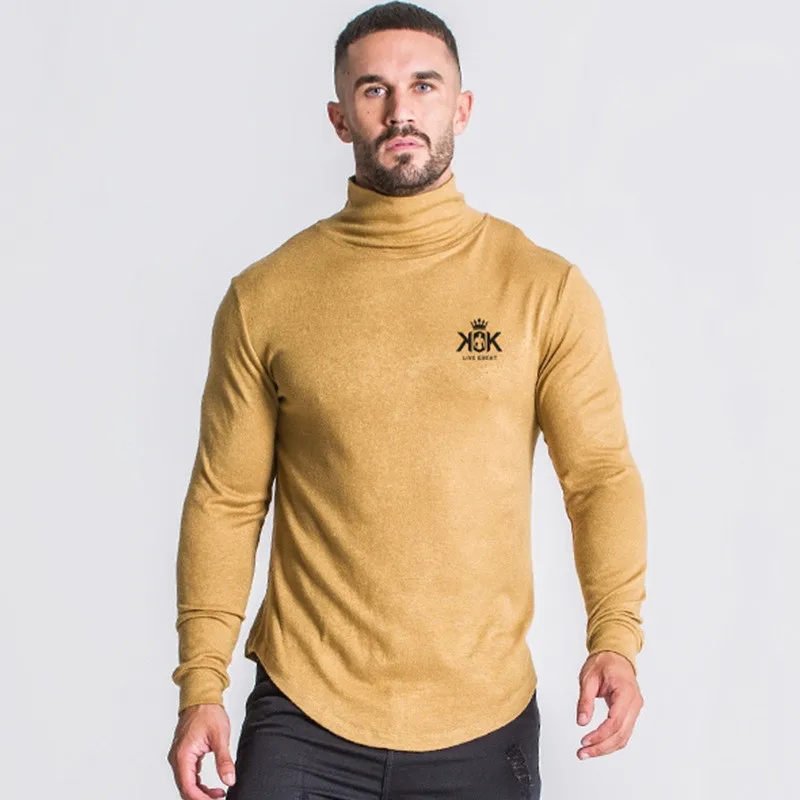 Мужские зимние свитера теплые флисовые утолщенные одноцветные мужские вязаные