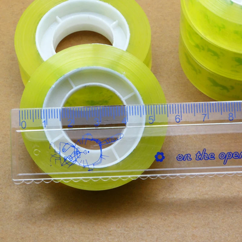 

Super Transparent Small Tape Stain-proof Moisture-proof Sticky Tape Quality Office Handmade Supplies Children Packaging Spe L2M9
