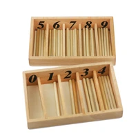 wooden montessori materials for toddlers spindle box montessori math wood early childhood learning toys for baby 3 year e1846f