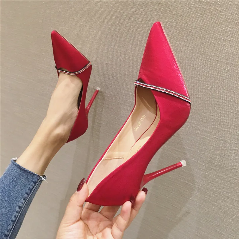 Популярные Роскошные Дизайнерские брендовые модные стразы женская обувь для