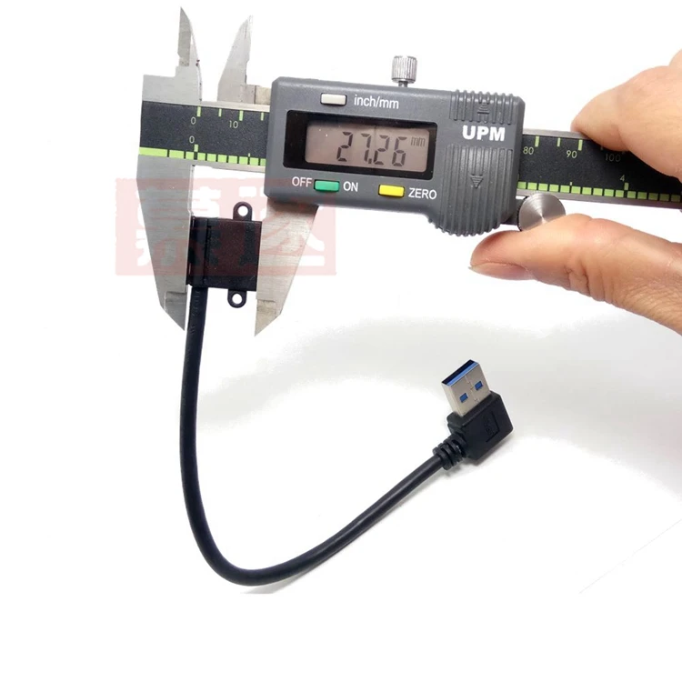 90 градусов USB 3.0 A Up Angle Male to Micro B Male 10-контактный 90-градусный левый угол Короткий кабель для передачи данных и зарядки (art.: 3920cd237d685) - 3920cd237d685