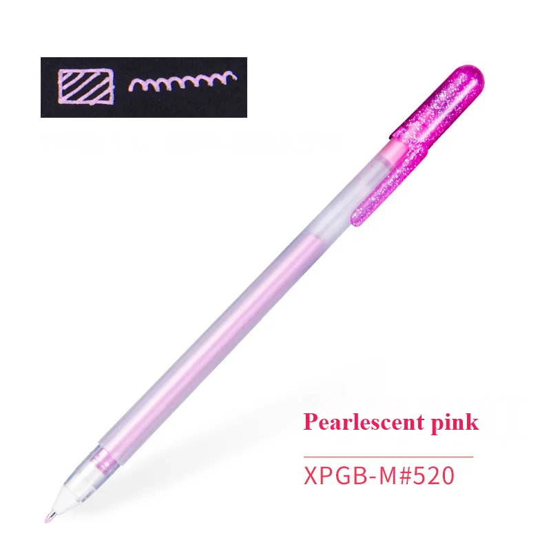 Pearlescent pink SAKURA XPGB изюминка ручка для рисования художественные маркеры акварельные комиксы ручная роспись красочная живопись маркер для выделения текста рисования канцелярские принадлежности - Цвет: Pearlescent pink