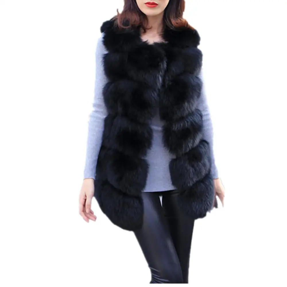 Лиза колли высокое качество женский жилет из искусственного меха пальто
