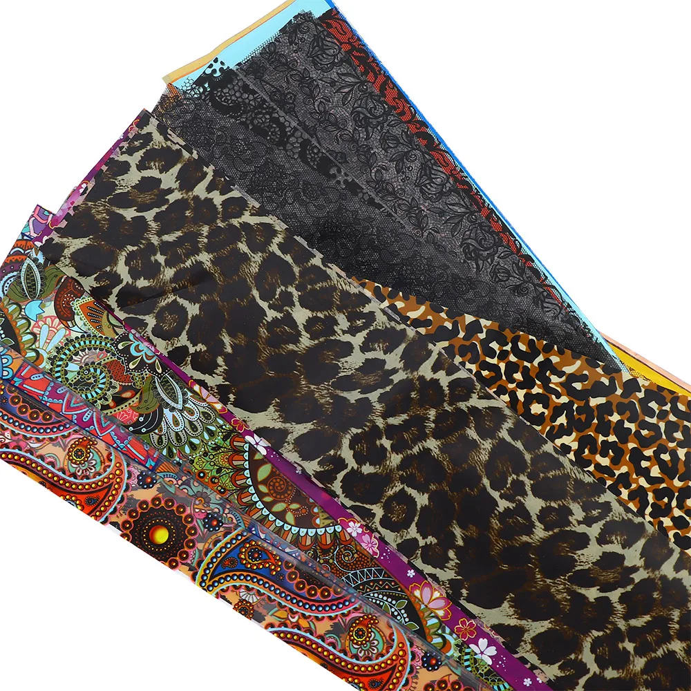 50/10 шт лазерные наклейки для ногтей звездное небо смешанные дизайны переводные