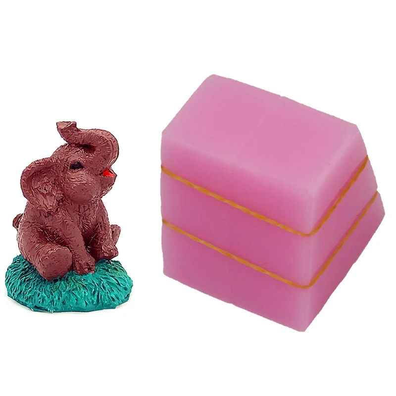Silicone Material 3D Elephant Candle Mould Molds for DIY Candles Making | Дом и сад