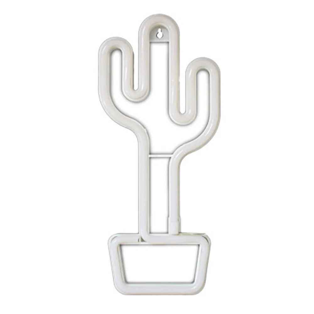 Luz de ne&oacute;n Led de Cactus en maceta con bater&iacute;a, l&aacute;mpara bonita alimentada por USB para dormitorio, decoraci&oacute;n de fiesta, regalo de vacaciones, fondo fotogr&aacute;fico, novedad de 2021-5