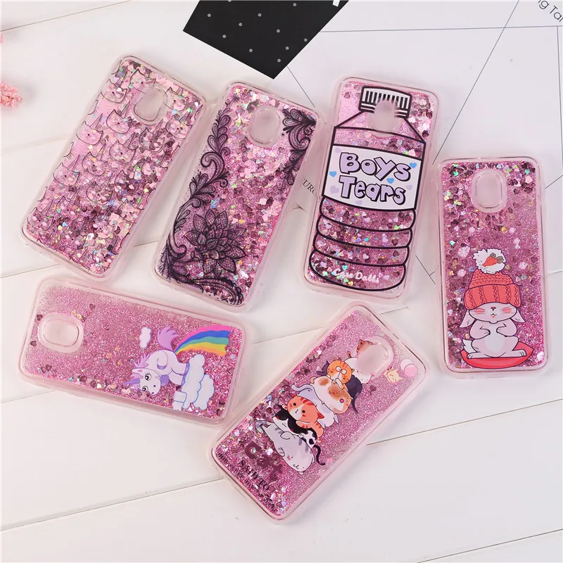 Динамический жидкий Блестящий Мягкий чехол с зыбучим песком для Samsung Galaxy J1 J3 J5 J7 A3