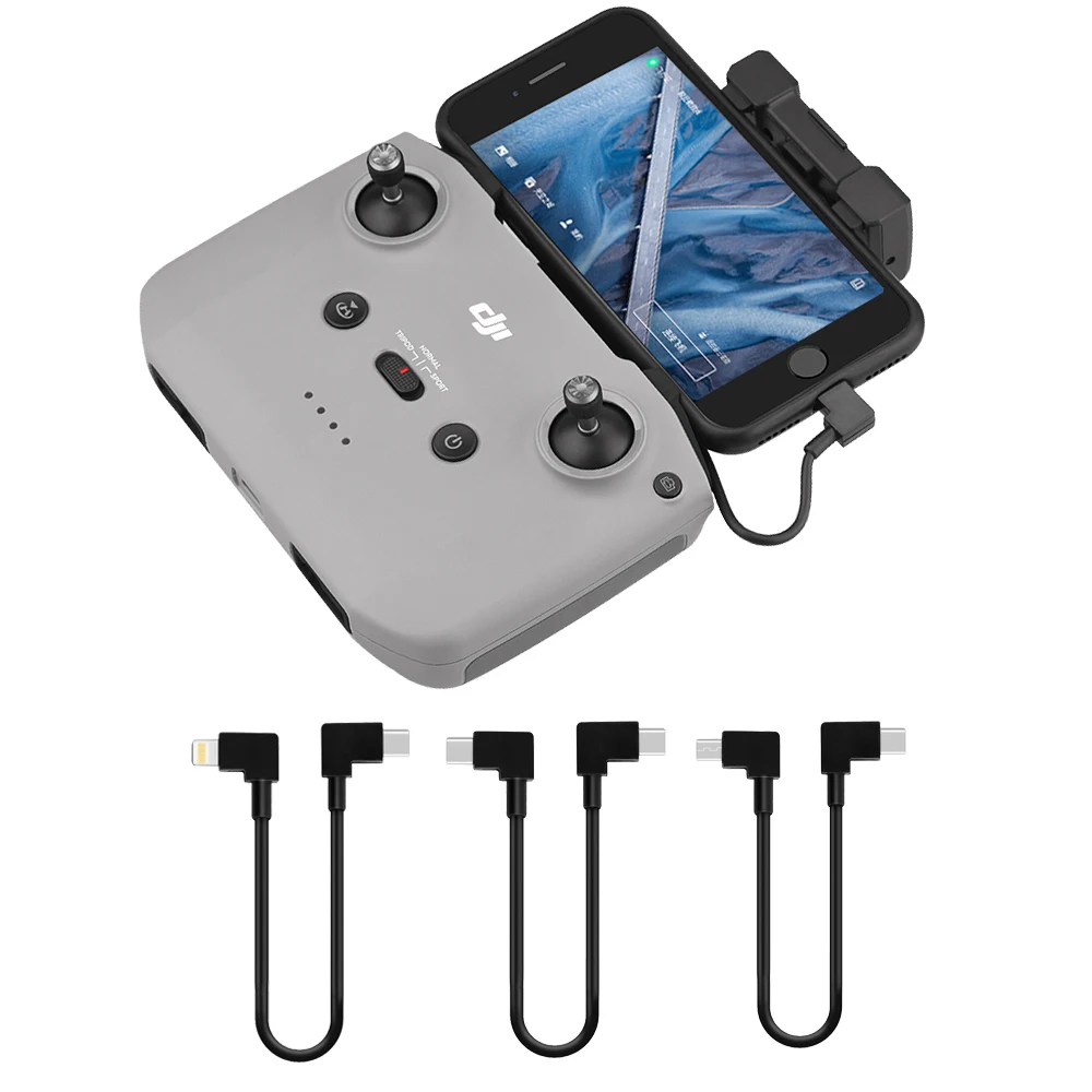 

Data Cable for DJI Mavic 3/Air 2/2S/Mini 2/MINI 3 PRO Connect Cable Type-C to Type-C IOS Micro-USB Drone Accessories