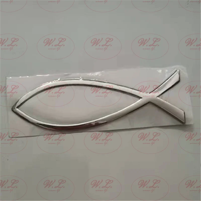 

WL 4 шт. автомобильный Стайлинг 3D ПВХ мягкий клей Иисус христианские рыбы универсальная эмблема значок наклейки на царапины Обложка искусственная