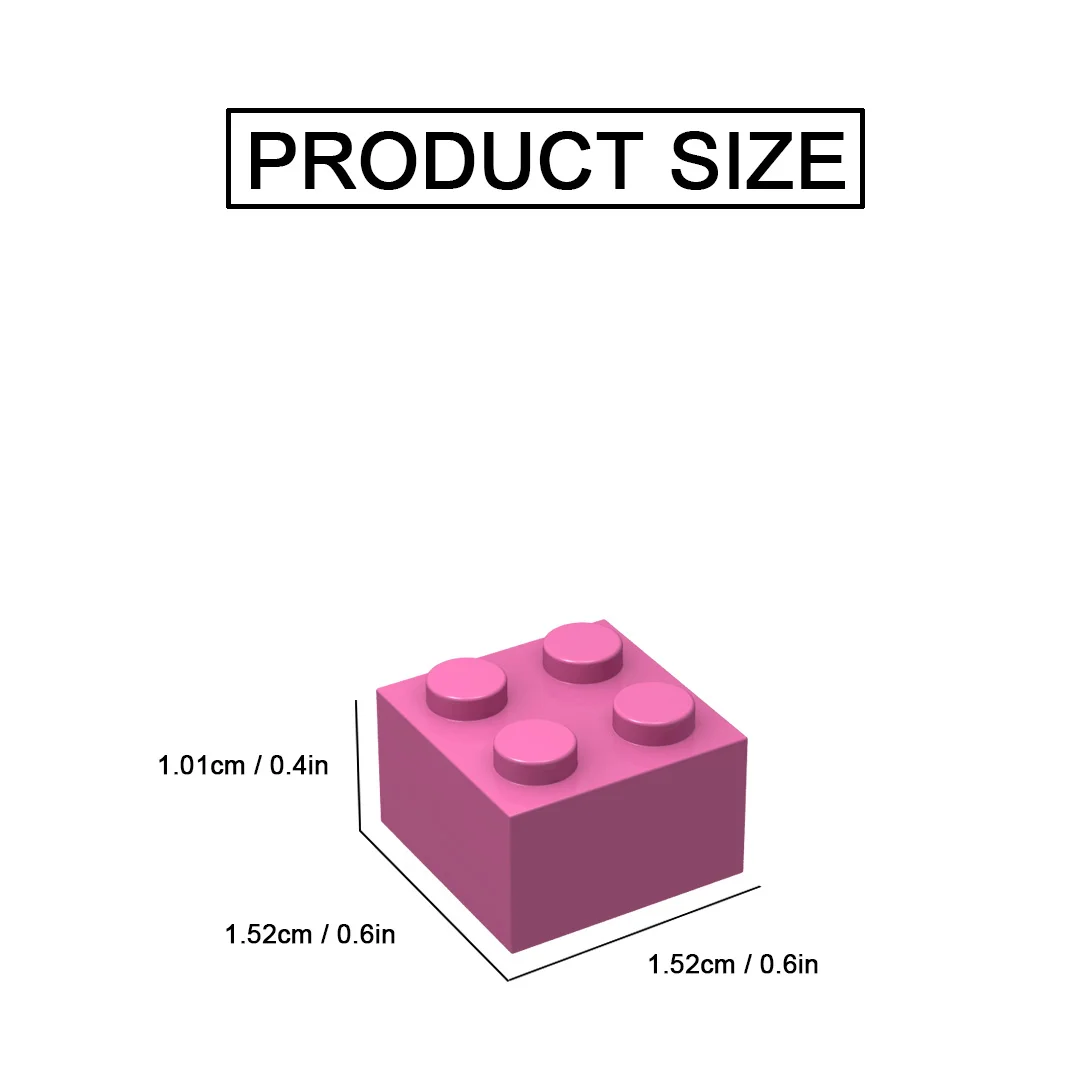 10pcs DIY Building Blocks Figures Thick Bricks 2x2 Educational Creative Size Bulk Model Kids Plastic Toys for Childr | Игрушки и хобби