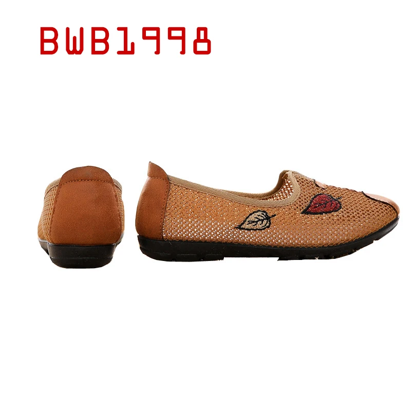 Сетчатые босоножки в Пекинском стиле Новинка Женские летние дышащие туфли с