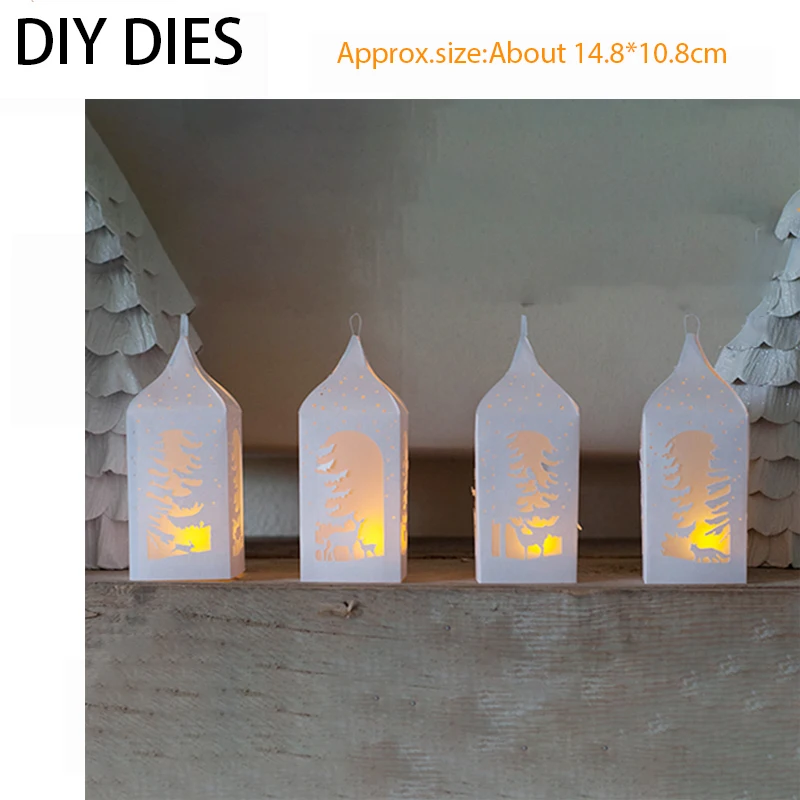 DIY штампы металлические высечки индивидуальность фонарь для украшение альбома