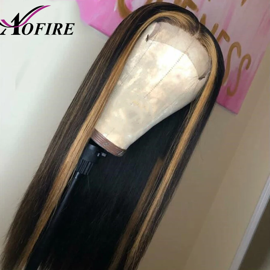 Медовый светлый блонд причёска Боб с прямыми волосами и длинные парики 13*6