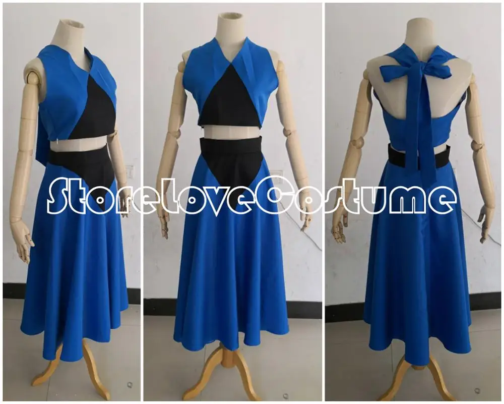 Бесплатная доставка голубое платье Steven Universe Lapis Lazuli повседневная одежда костюм