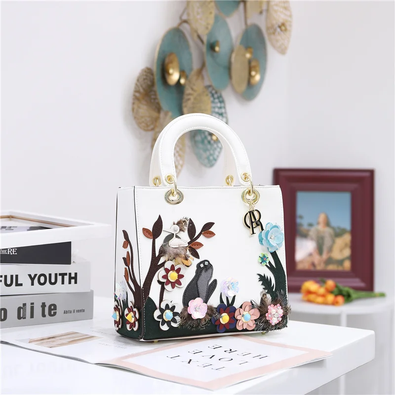 

Boutique Fashion Prints Handbags for Women 2021 New Luxury Handbags Ladies High Quality Cow Leather Dating Handbags Sac Luxe Cc