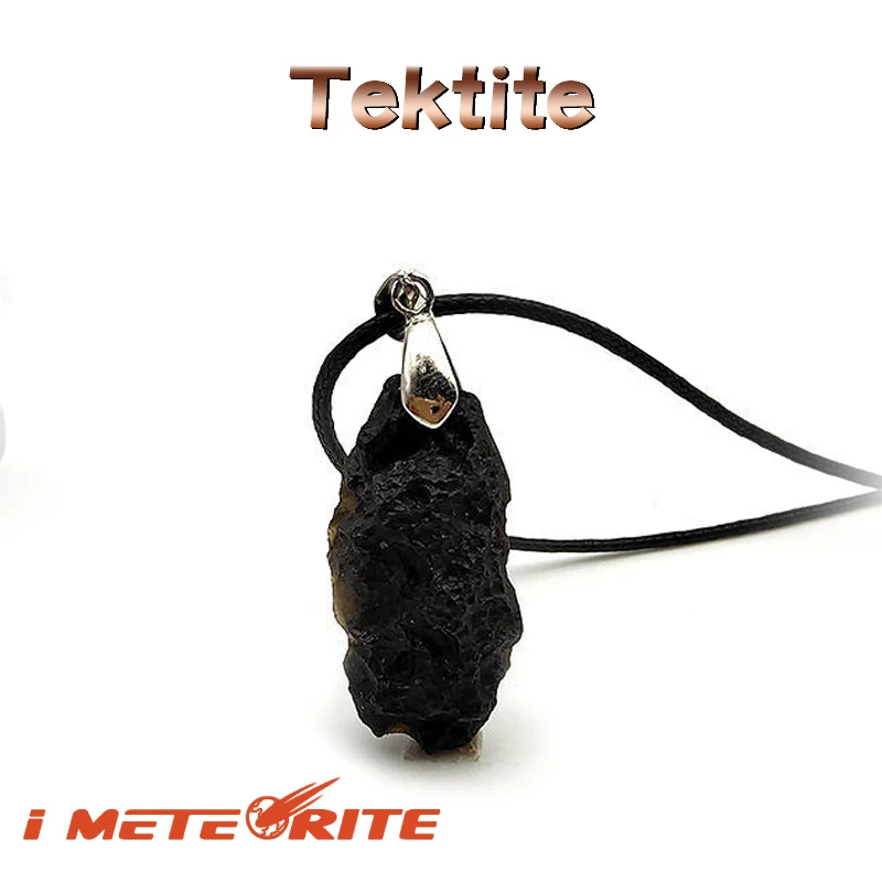 Подвеска из черного индохинита Tektite 100% настоящий оригинальный натуральный