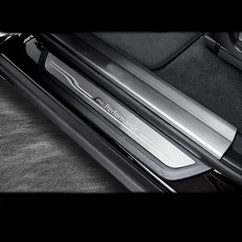 רכב סטיילינג דלת דוושה מוזמן סף בר כיסוי לקצץ רצועות עבור BMW X5 X6 E70 E71 E84 E90 F10 F15 f16 F20 F25 F26 F30 F32 F34