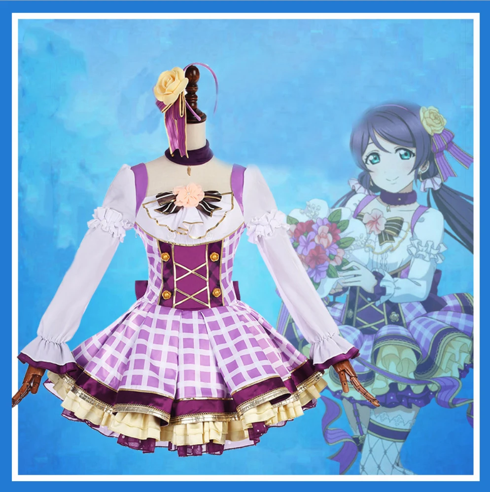 Аниме Love Live! Костюм для косплея Нозоми тодзо букет цветов Пробуждение Косплей