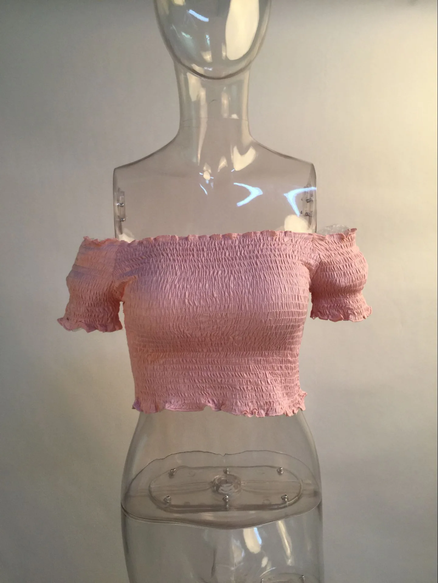 Розовая африканская одежда для женщин Дашики Летняя Сексуальная рубашка 2019 Vetement