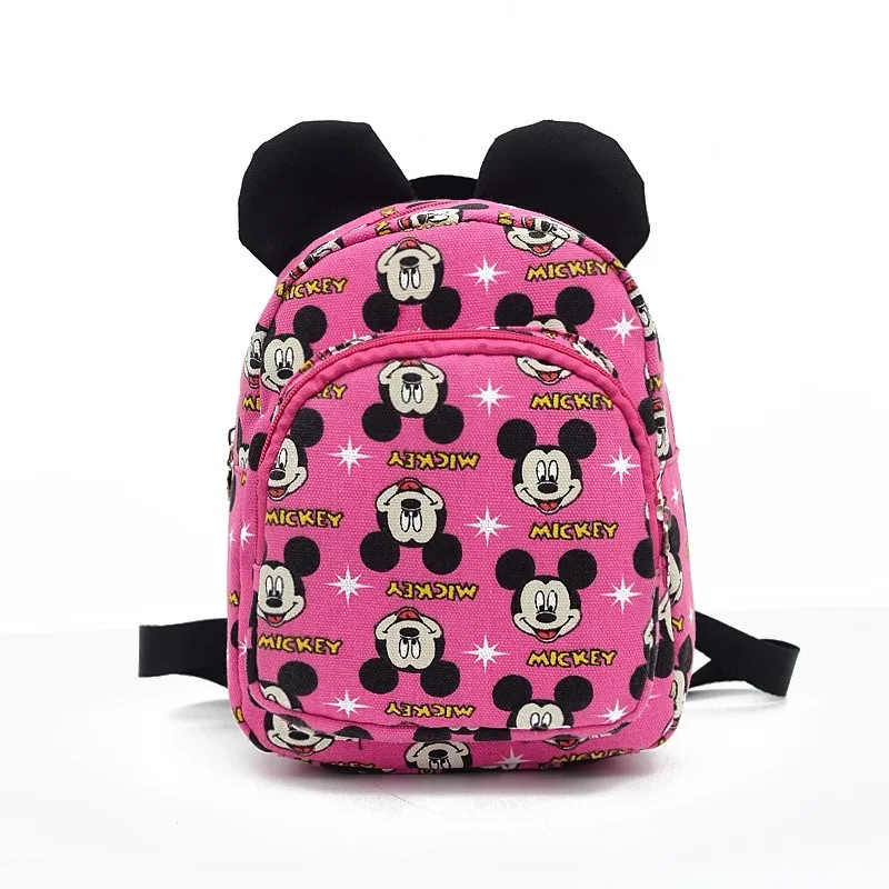 Холщовый Рюкзак с Микки для мальчиков и девочек мини-рюкзак девочек-подростков