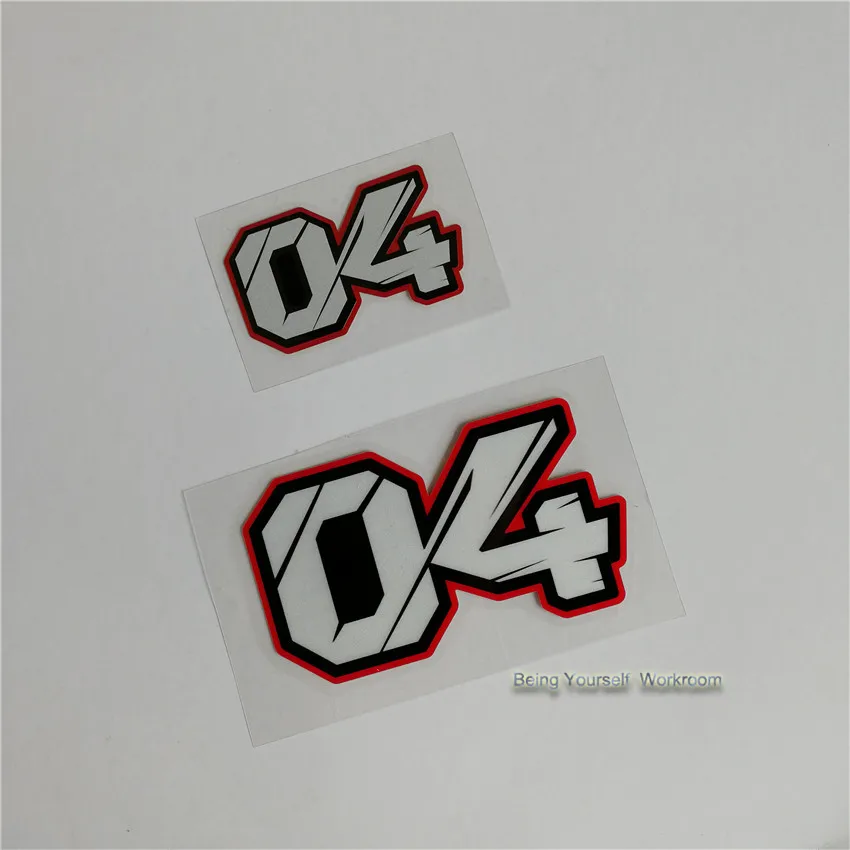 Светоотражающая наклейка на мотоцикл № 04 машину Андреа довитационко внил