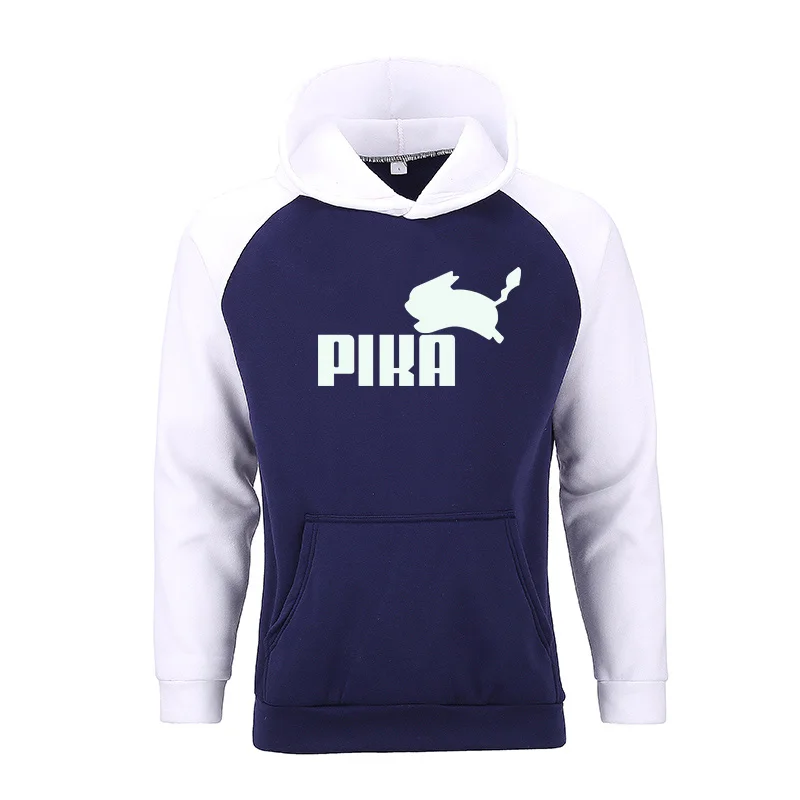 Новые брендовые модные милые толстовки с капюшоном покемонами мужские аниме Pika