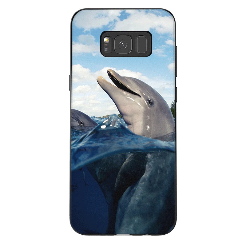 Чехол для телефона samsung J6 A70 A60 A50 A40 A20 A30 A10 A7 A6 A5 A3 A8 A9 крышка морские животные