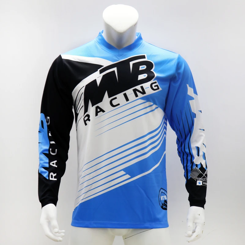 Сублимационная печать топы для мотокросса с длинными рукавами велосипедные