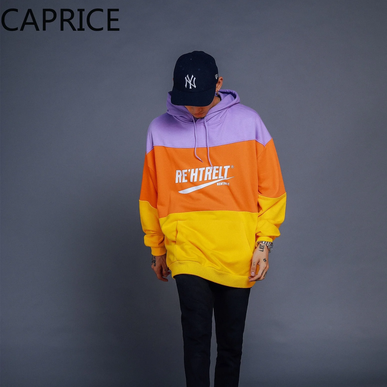 Хип хоп цветные часы с буквенным принтом повседневные толстовки мужские Harajuku