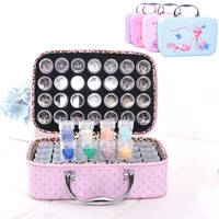 azqsd 56 bottles diamond painting tools container storage bag carry case diamond painting bag zipper accessories double layer
