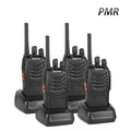 2 шт. Baofeng BF-88E PMR обновленная версия 888S портативная рация с USB зарядным устройством UHF 446 MHz 0,5 W 16 CH - Цвет: 4 PCS