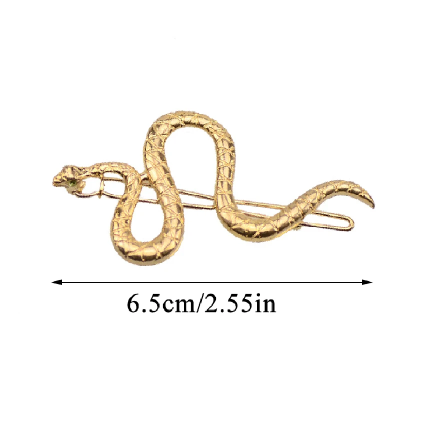 Женские заколки для волос в стиле панк золотистые металлические| |