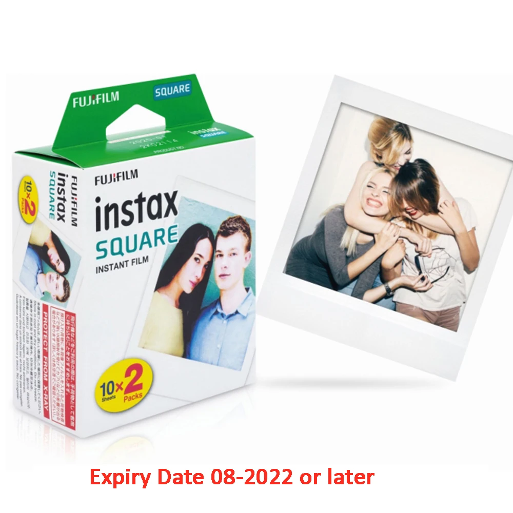 Белая пленка Fujifilm Instax Mini 20 листов/квадратная пленка/широкая двойной пакет для 11 9 8