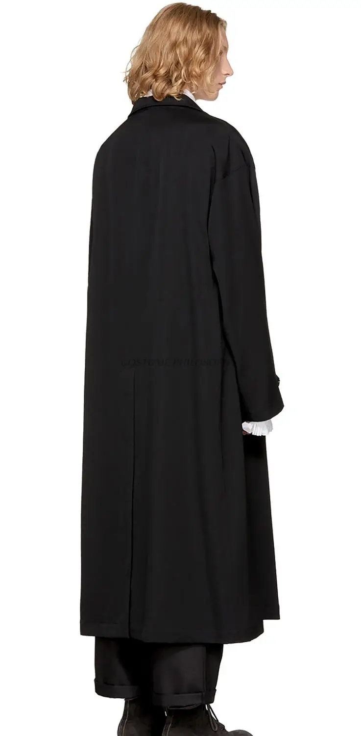 Мужская однобортная ветровка средней длины свободного кроя осень и зима | одежда