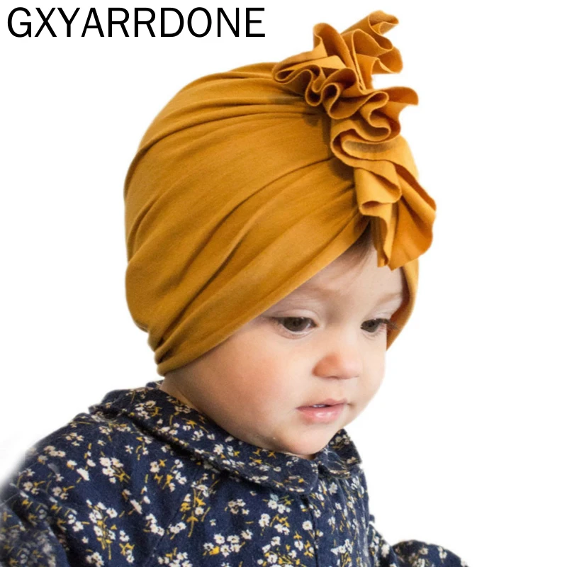 

Spring Autumn Kids Hats Turban Solid Strip Leopard Newborn Girls Princess Big Bow Children's Hats Baby Beanie Hats Accessories