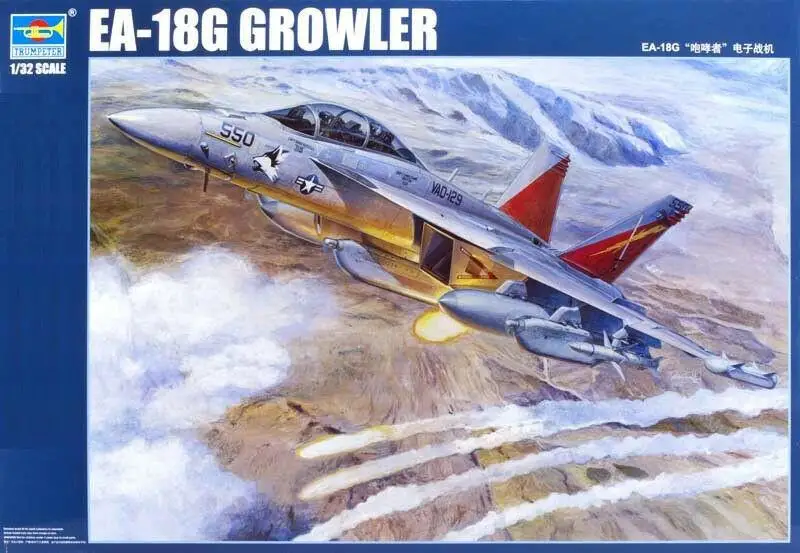 

Трубач 1/32 03206 EA-18G Ворчун модель комплект