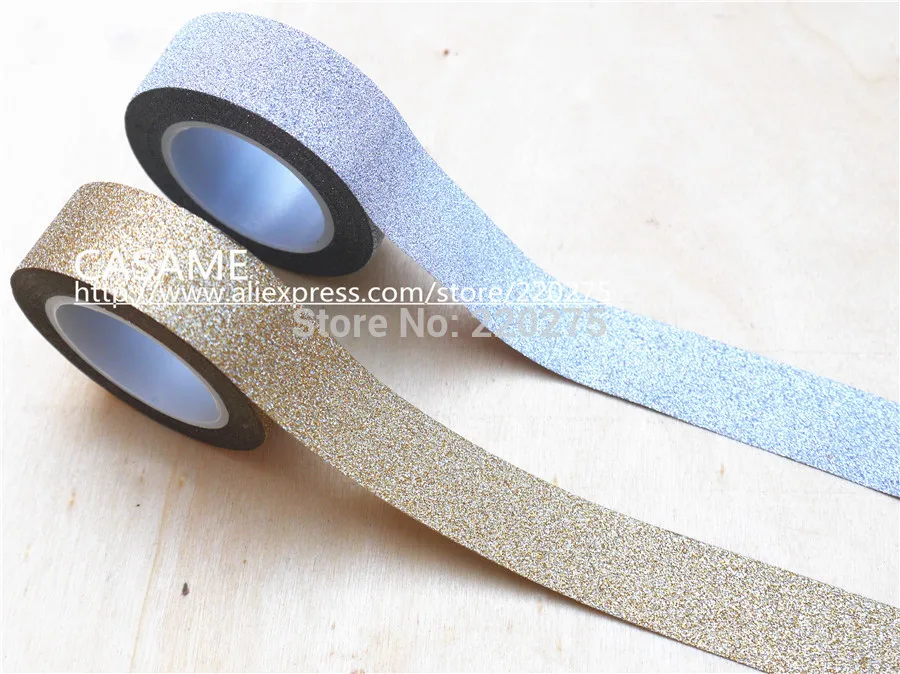 3Mx10 корейский стиль сверхтонкая Золотая блестящая Лента бумажная искусственная