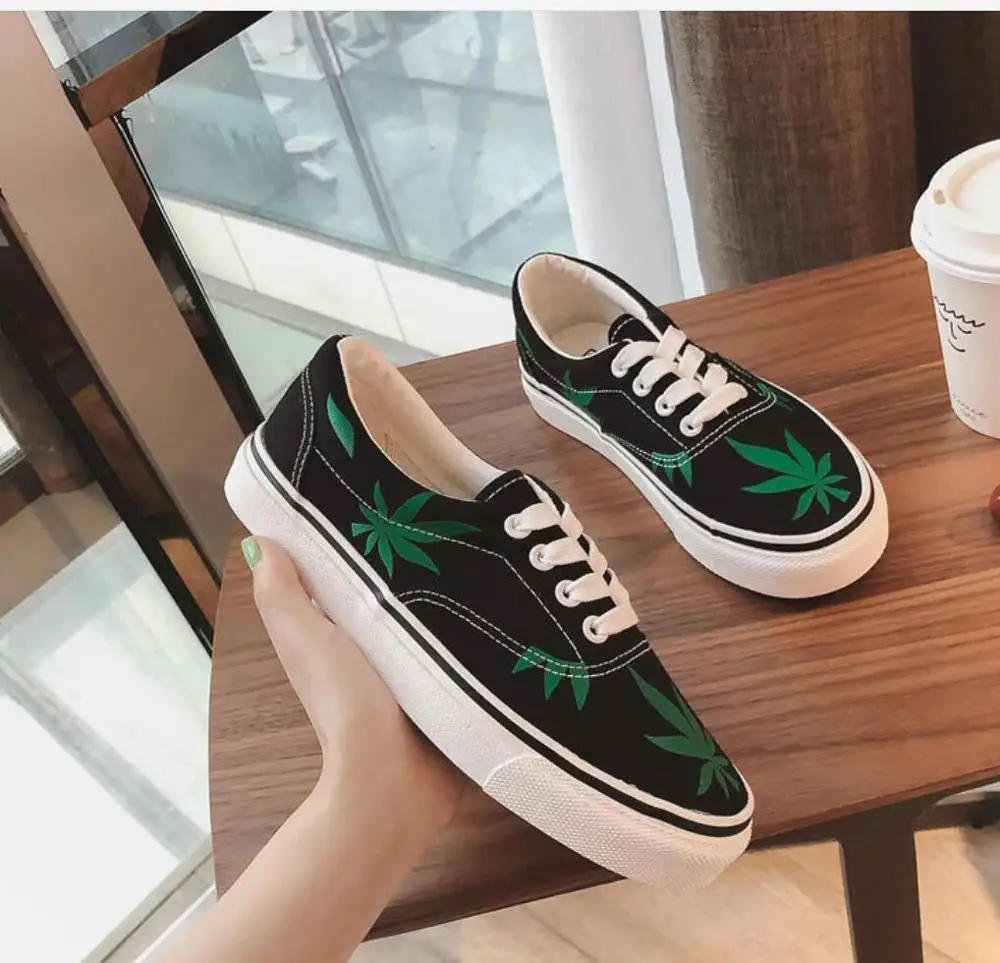 

Women's Fashion Shoes spring Woman printing Sneakers New Casual Color Retro Classic Leisure Flats Girls Canvas Shoes Sneaker