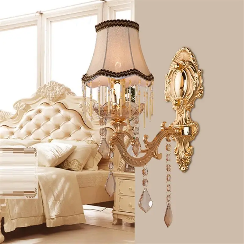 Ванная комната Kinkiety бра Para Parede Arandela Лофт Декор Хрустальная аппликация Murale Wandlamp