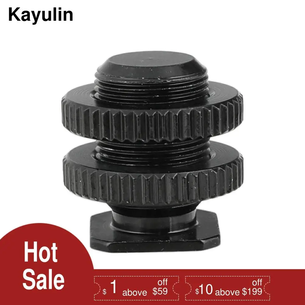 Алюминиевый адаптер Kayulin с креплением горячего башмака для микрофона 5/8 27