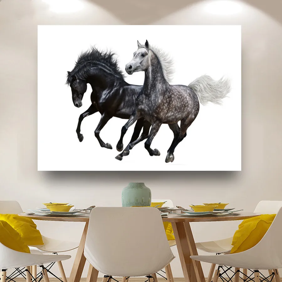 

5D Diamond Painting Couple Horse Diamond Embroidery 3D cross stitch full square/round diamond mosaic rhinestone decoration BY910