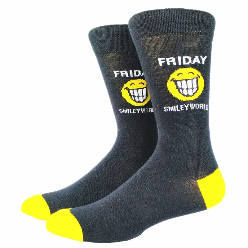 

Men's Happy Funny Smile Face Socks