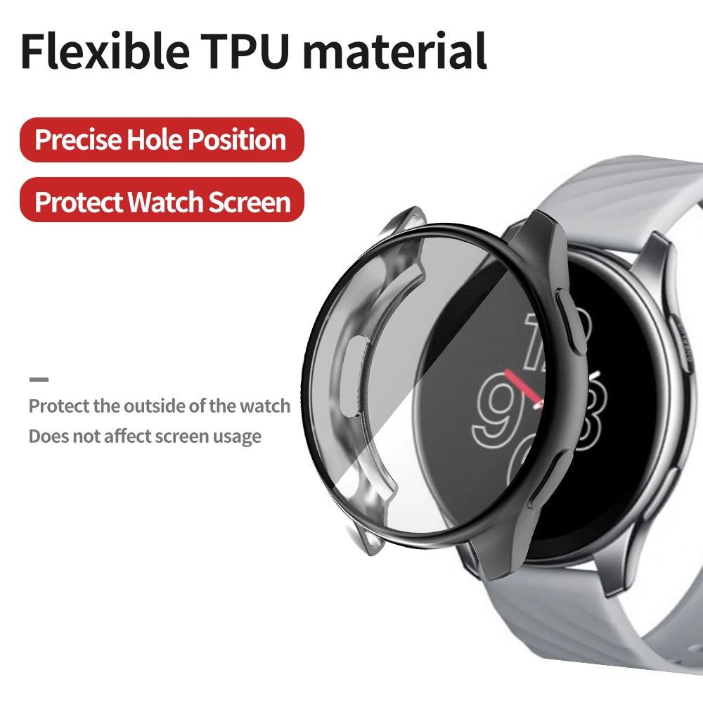 New Arrival Soft Screen Protector Cover for Oneplus Watch Case TPU Bumper for One Plus Smartwatch Shell Sport Slim Accessories