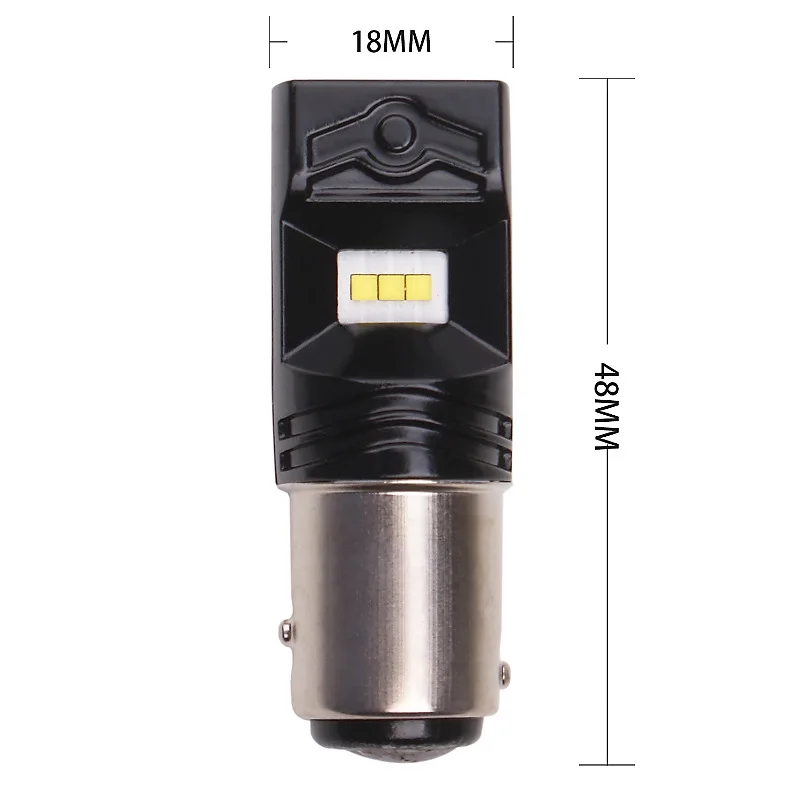 1156 Led P21w Ba15s лампы Автомобильный светильник 12V 24V CanBus без ошибок сигнала заднего